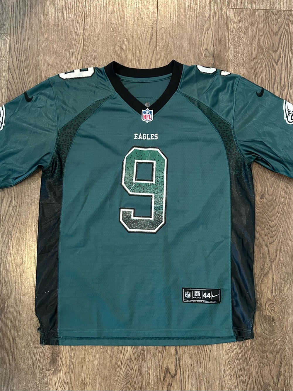Stitched Nike NICK FOLES #9 Philadelphia Eagles Jersey Green Mens Size 44 Large